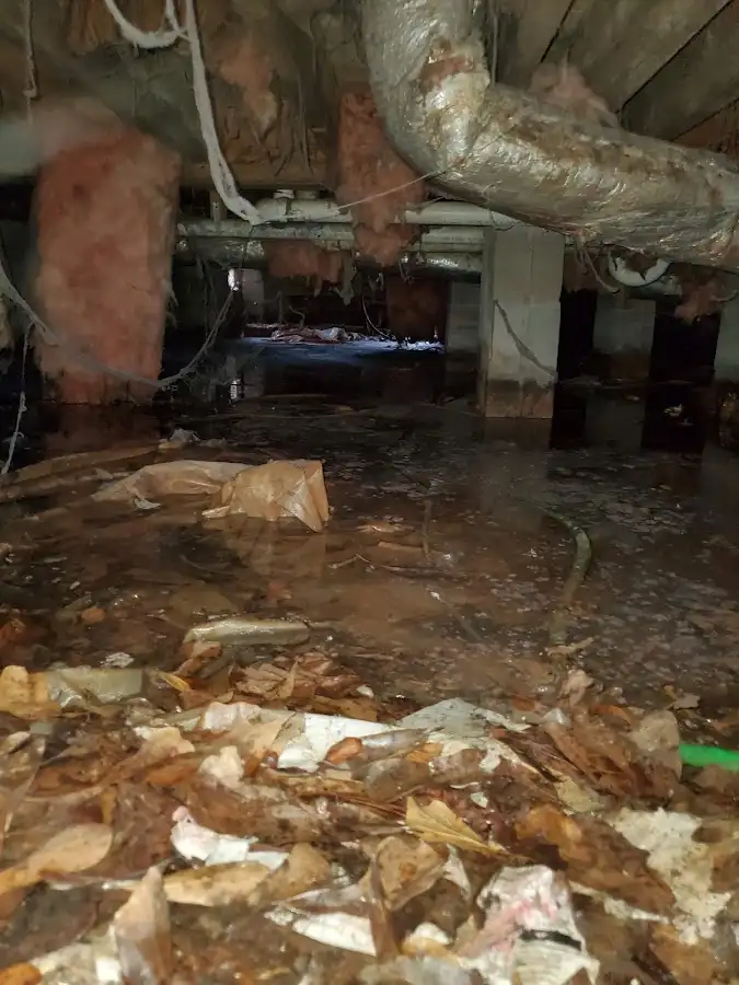 Crawl space flood assessment for Commercial Water Damage Restoration in Miramar